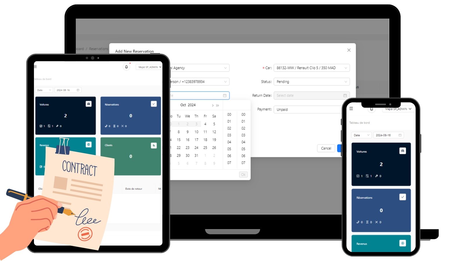 AutoRental Dashboard
